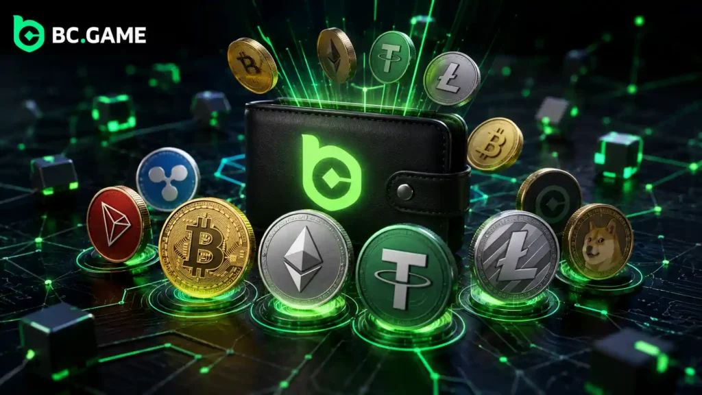 Payments: Cryptocurrencies Supported at BC.Game